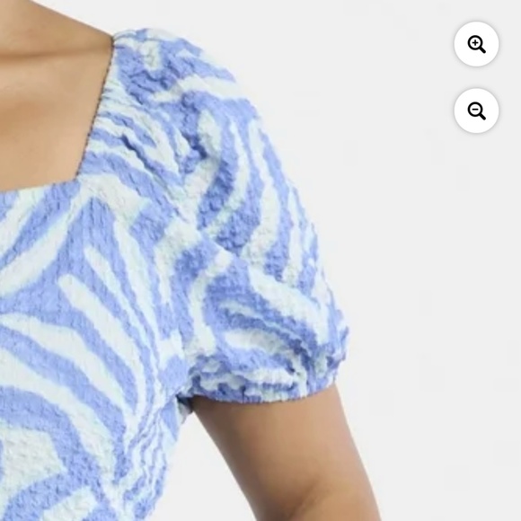 Time and Tru Women’s Zebra Tie Dye Blue Midi Dress Size XL NWT - Picture 8 of 9